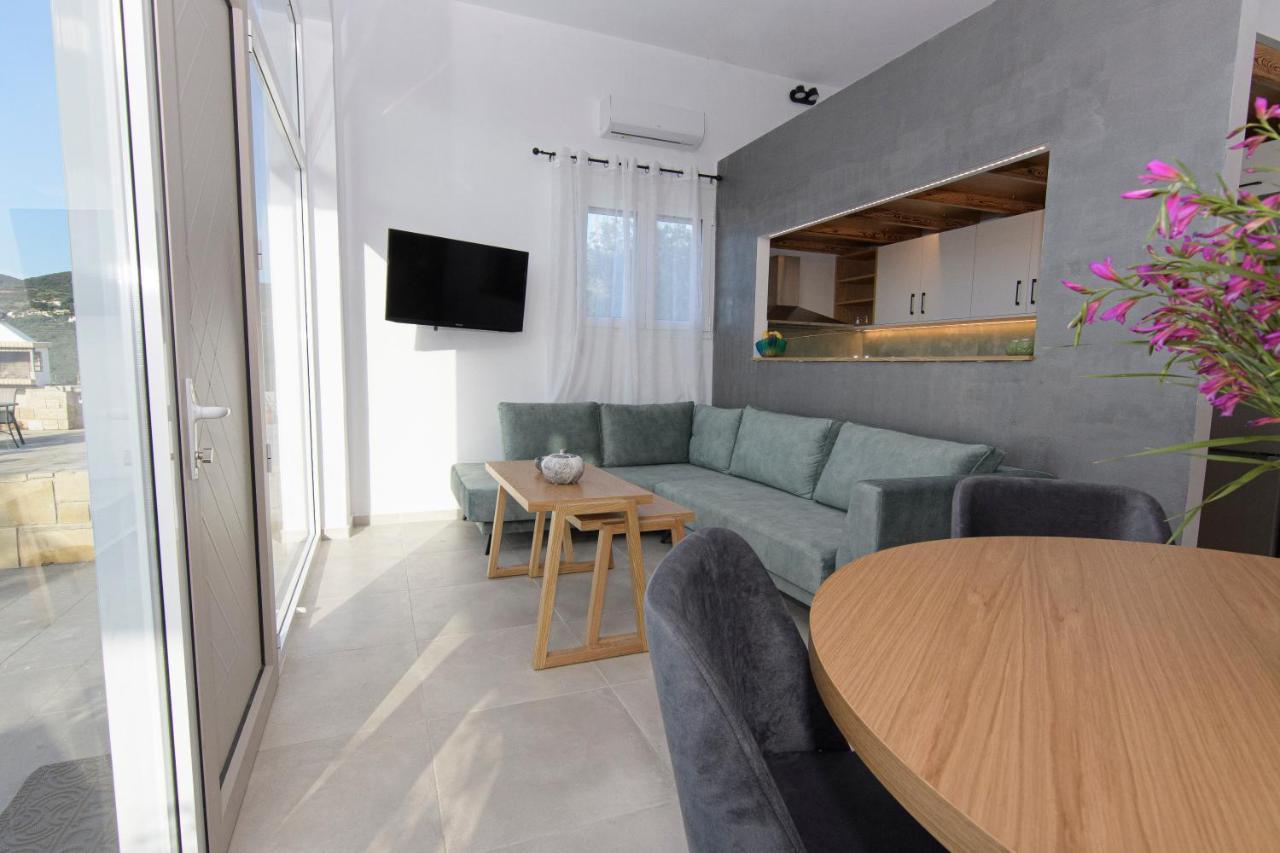 Rikanthos Stone Sea View Apartment Ι Faleliana Екстер'єр фото