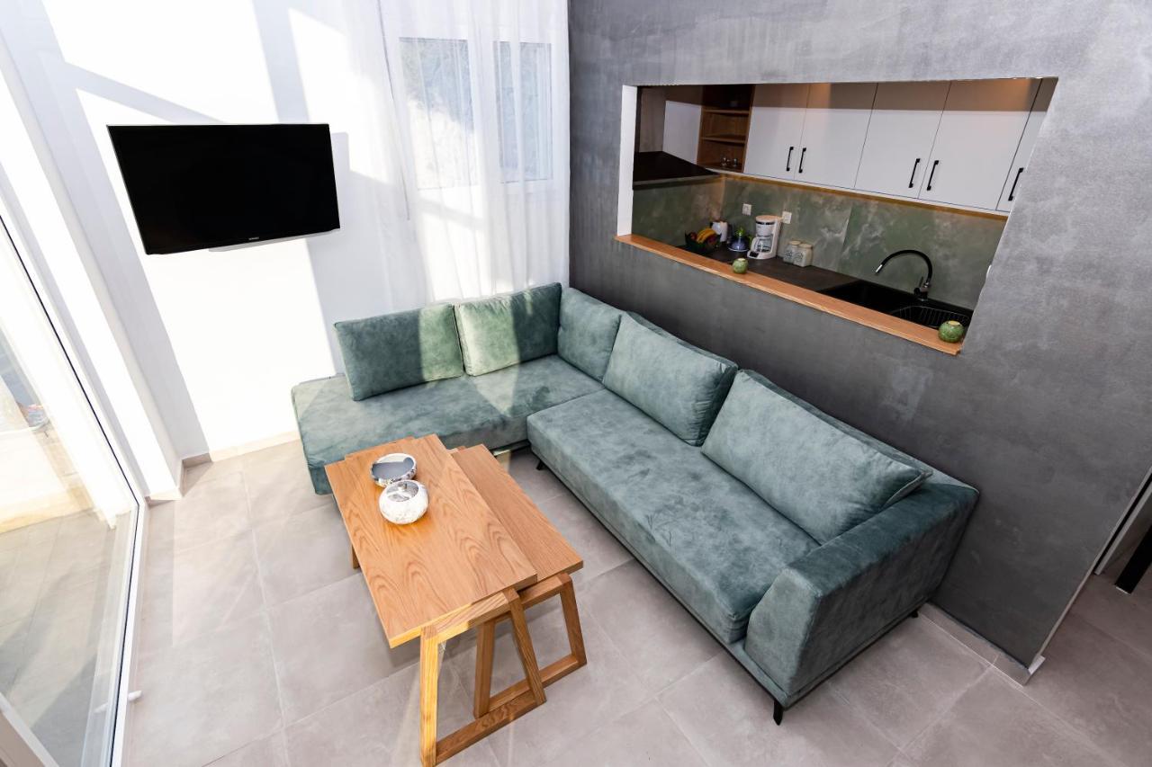 Rikanthos Stone Sea View Apartment Ι Faleliana Екстер'єр фото