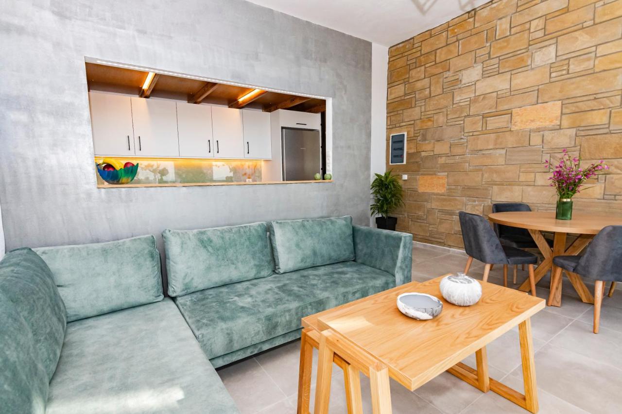Rikanthos Stone Sea View Apartment Ι Faleliana Екстер'єр фото
