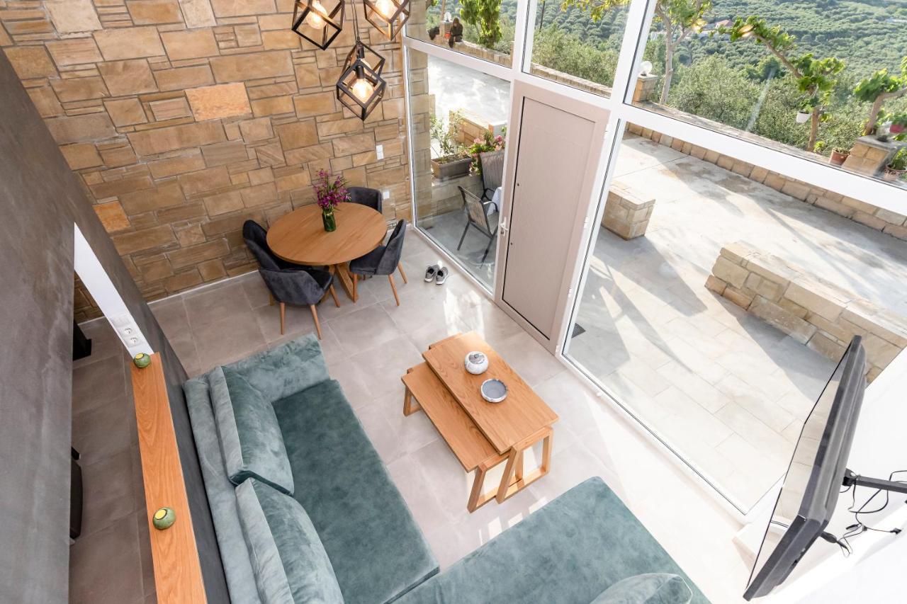 Rikanthos Stone Sea View Apartment Ι Faleliana Екстер'єр фото