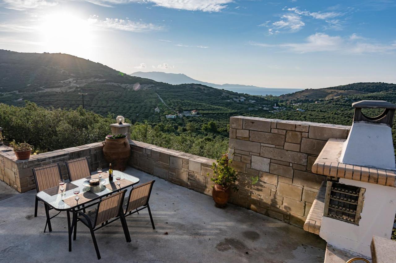 Rikanthos Stone Sea View Apartment Ι Faleliana Екстер'єр фото
