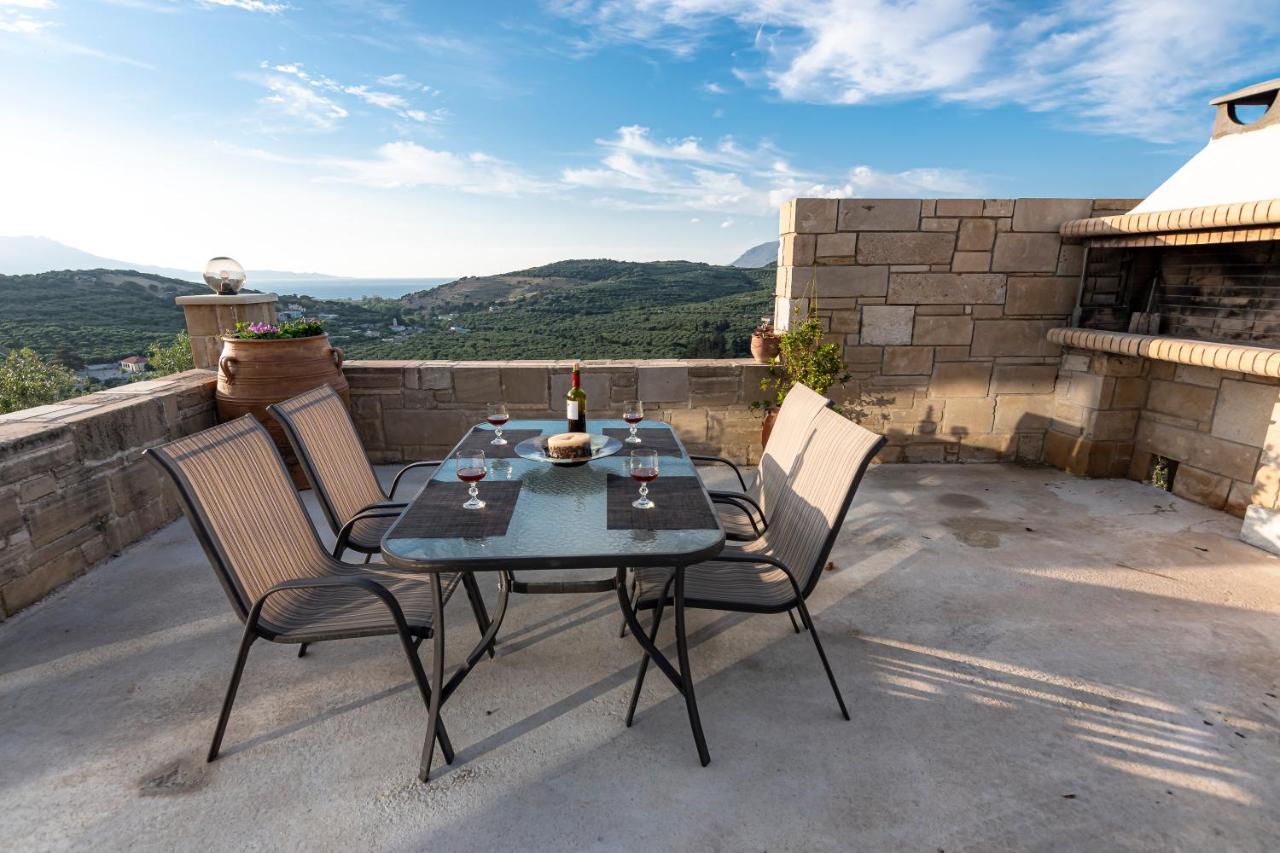 Rikanthos Stone Sea View Apartment Ι Faleliana Екстер'єр фото