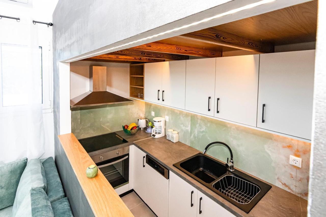 Rikanthos Stone Sea View Apartment Ι Faleliana Екстер'єр фото