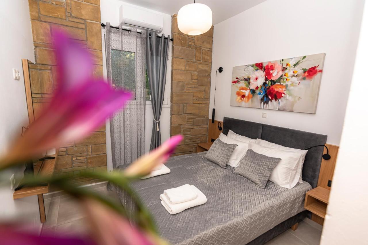 Rikanthos Stone Sea View Apartment Ι Faleliana Екстер'єр фото